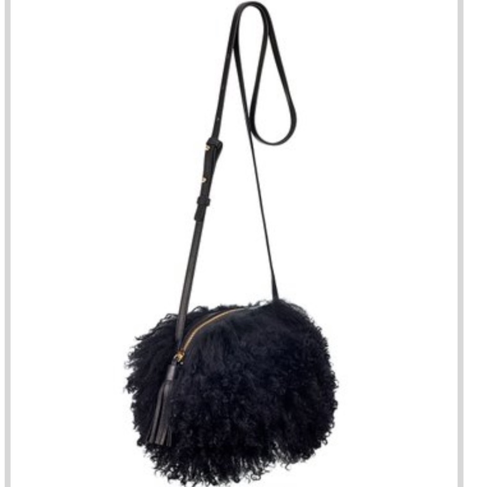 Ugg black sheepskin purse